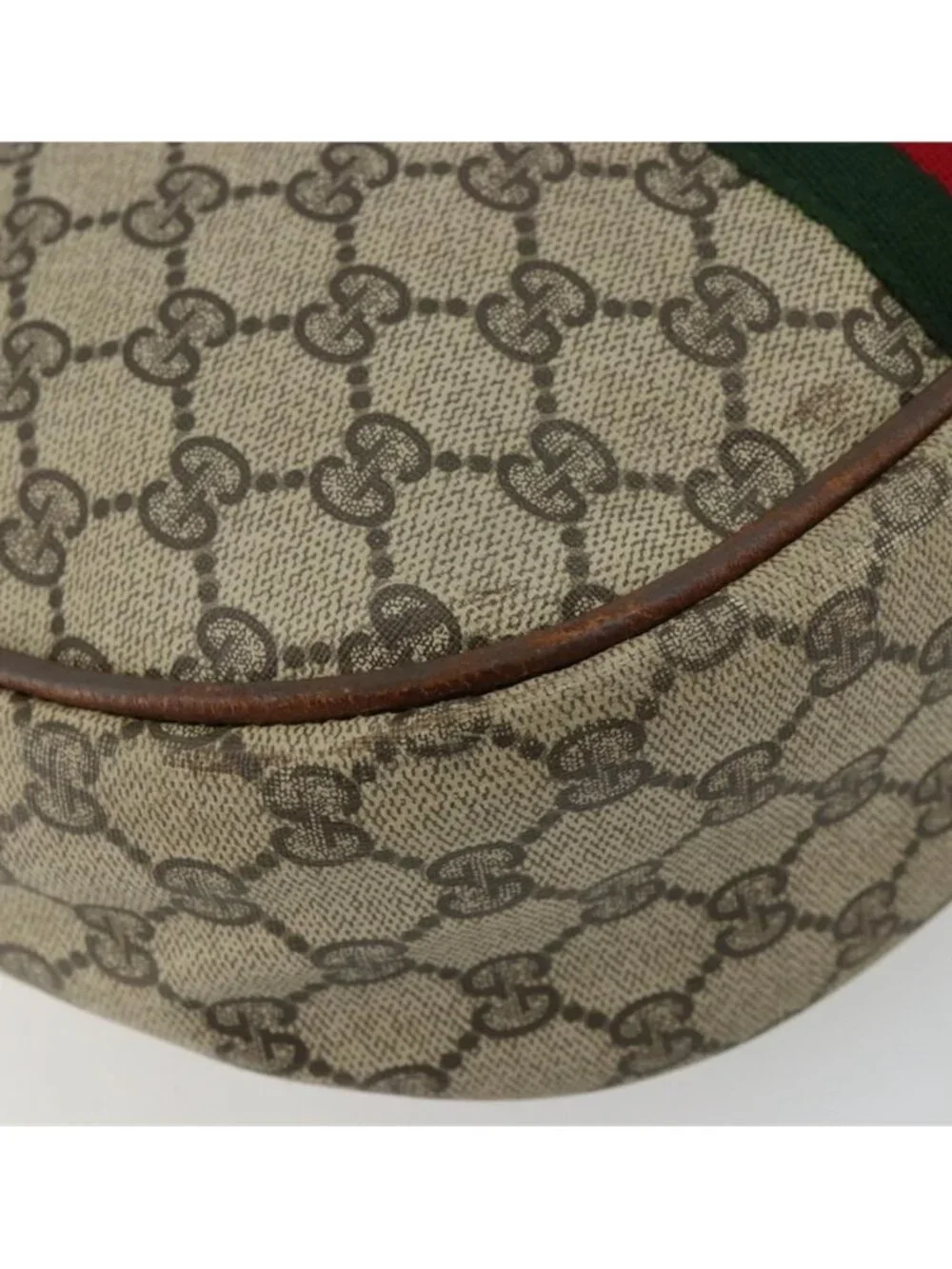 Authentic GUCCI GG Supreme Web Sherry Line Shoulder Bag Beige 10 02 008 - Picture 16 of 16
